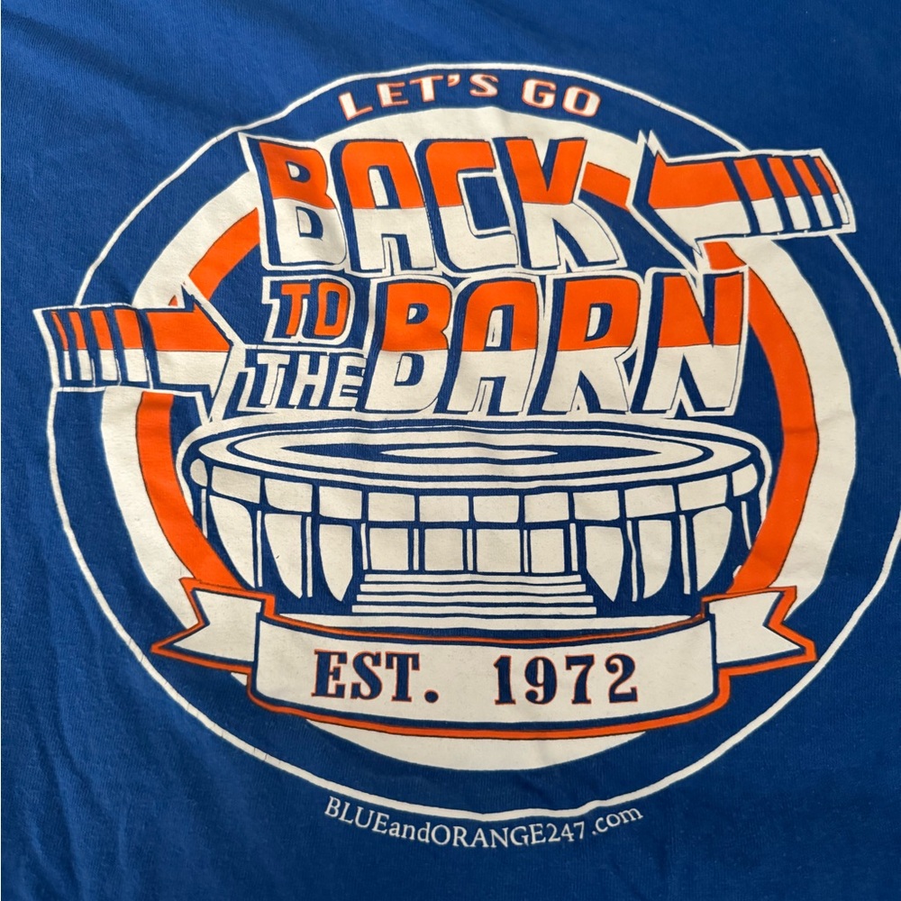 NY Islanders Blue and Orange ‘Back to the barn’